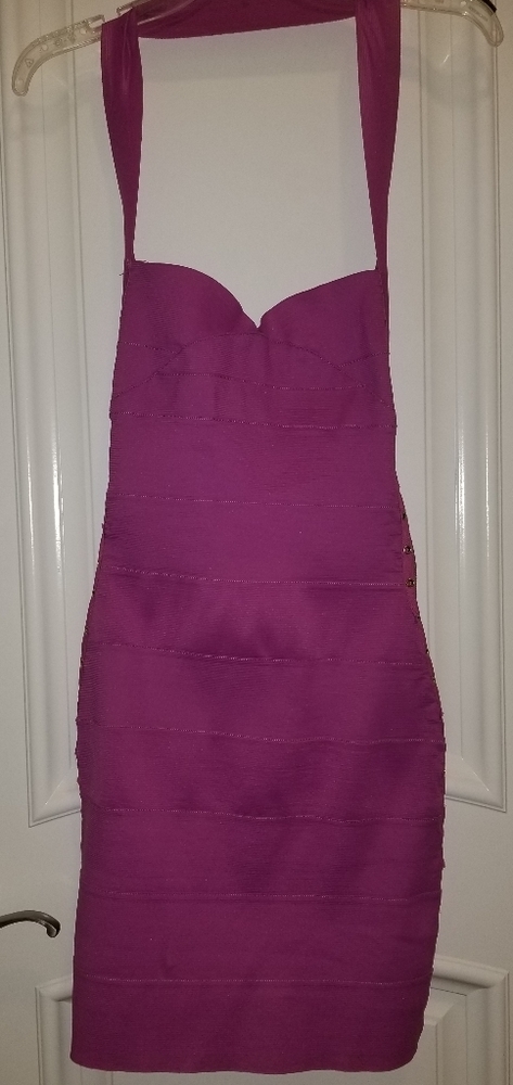 Fuchsia bandage dress